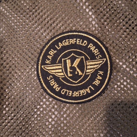 Karl Lagerfeld ParisLogo-Detail Mesh Bomber Jacket - Picture 7 of 12